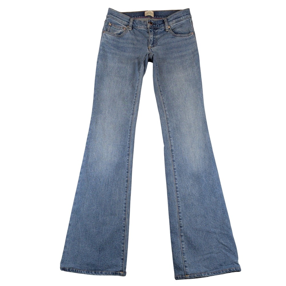 Alice + Olivia Bella Ultra LR Skinny Bootcut Jeans Albertine Blue 24 Low Rise